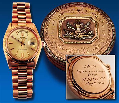 jfk marilyn monroe rolex|marilyn monroe watch.